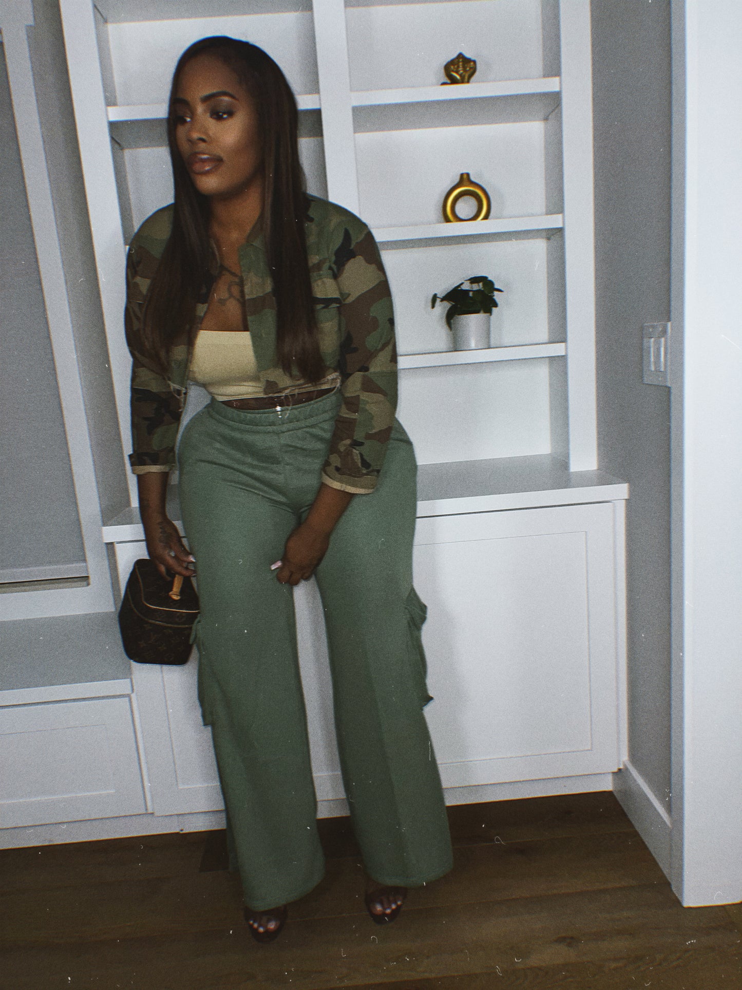 Cargo Denim Crop Jacket