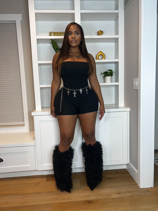 Black Jezel Romper